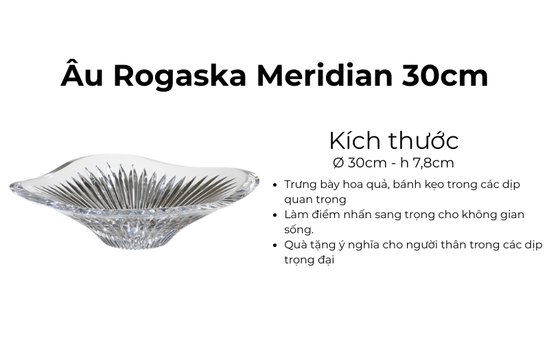 Âu Rogaska Meridian 30cm