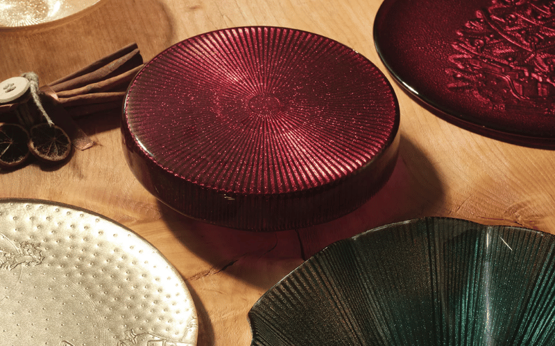 Chân bồng Scallopped 26 cm IVV Noel, nhiều màu