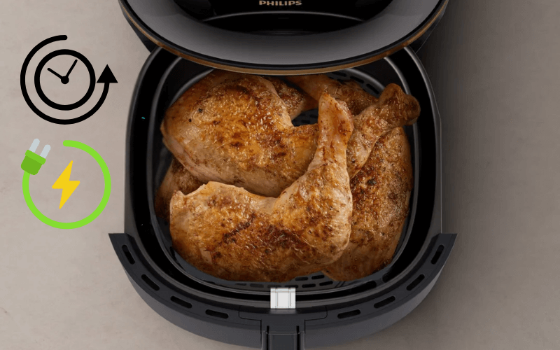 Nồi chiên không dầu Philips NA332/00 6,2L nấu nhanh và tiết kiệm điện năng