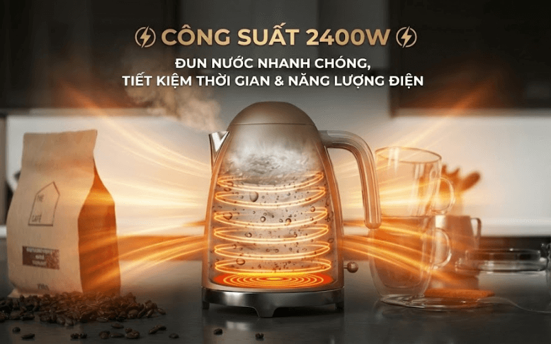 Ấm siêu tốc SMEG KLF03 1,7L