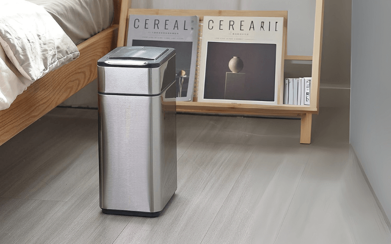 Thùng rác cảm biến ELPHECO mở hai cánh có kẹp giữ túi rác nhiều dung tích, nhiều màu