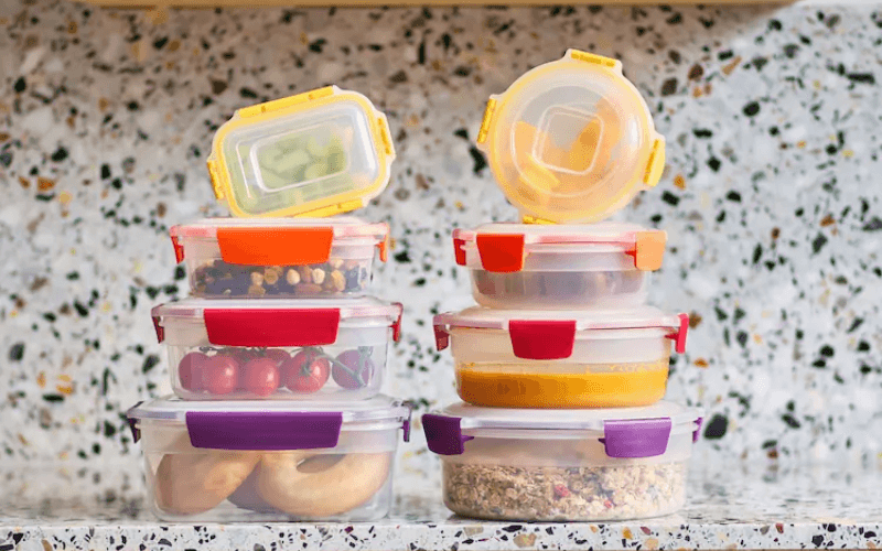 Bộ 8 Hộp Tròn & Vuông Joseph Joseph 1000013 thiết kế xếp chồng