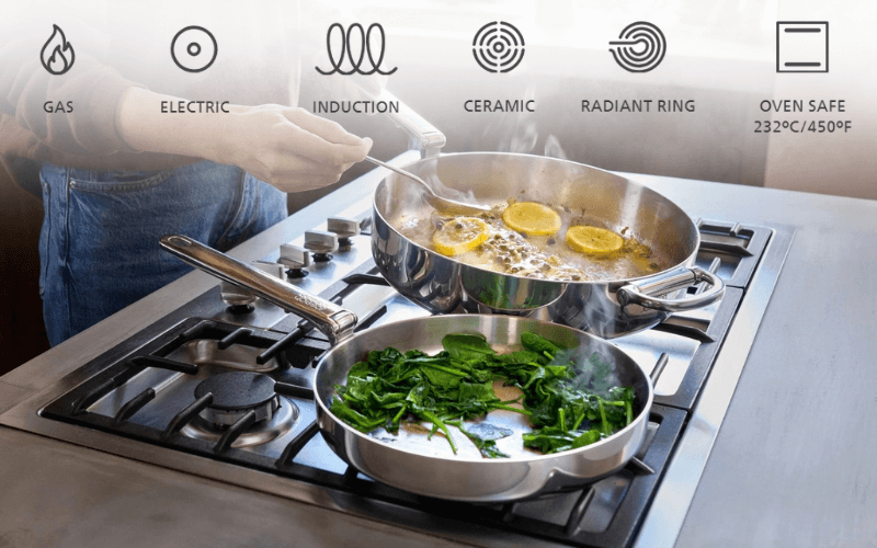 Chảo thép Inox Joseph Joseph Space 24cm 1000025