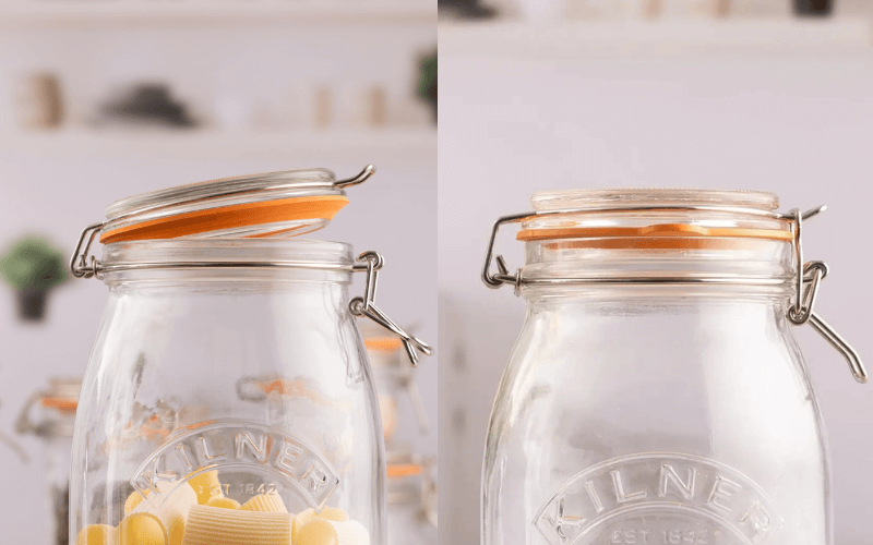 Set 6 hũ thuỷ tinh tròn kín KILNER nắp đậy kín