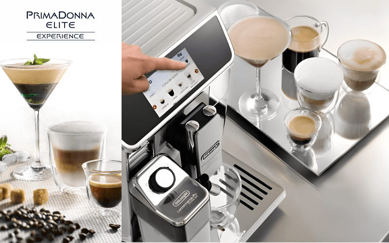 Máy pha cà phê tự động De'Longhi PrimaDonna Elite Experience ECAM 656.85.MS màu bạc