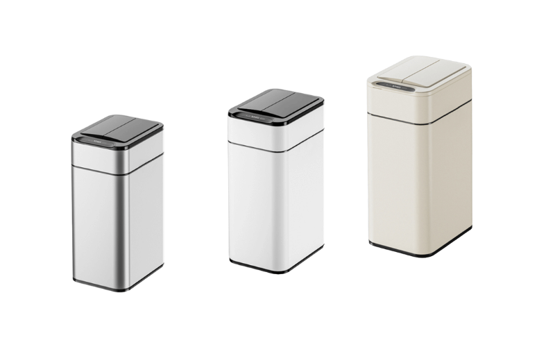 Thùng rác cảm biến ELPHECO mở hai cánh có kẹp giữ túi rác nhiều dung tích, nhiều màu