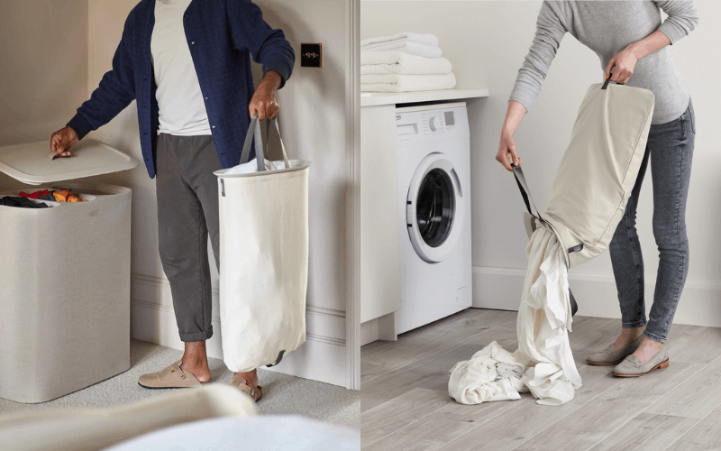 Tay cầm túi thùng đựng đồ giặt 2 ngăn Joseph Joseph Tota 60L/ 90L nhiều màu