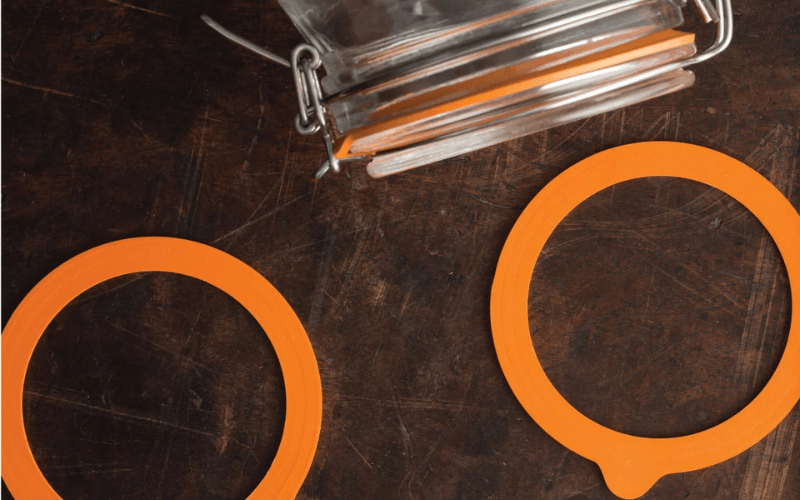 Set 6 hũ thuỷ tinh tròn kín KILNER đệm nắp hộp