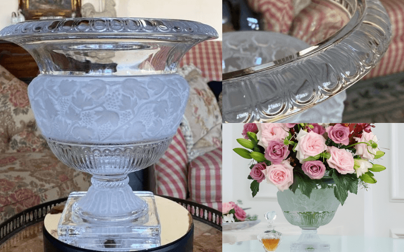 Tô pha lê Antique 25cm Crystal Bohemia