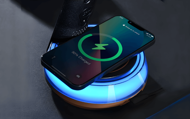 Đèn học cảm ứng tích hợp sạc không dây WILIT B22D màu đen