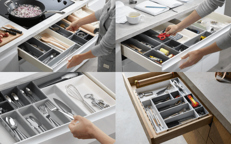 Bộ 10 khay chia ngăn kéo đựng đồ Joseph Joseph Blox phù hợp nhiều không gian