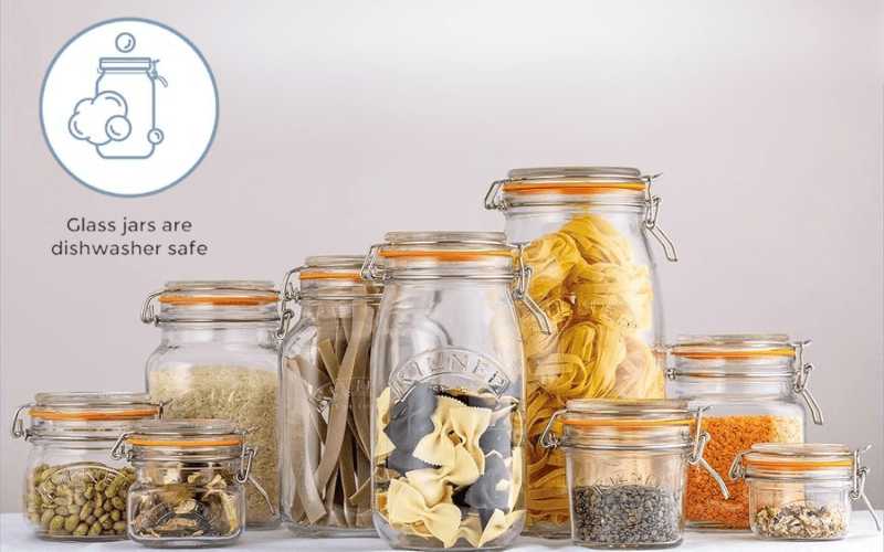 Set 6 hũ thuỷ tinh tròn kín KILNER dễ vệ sinh