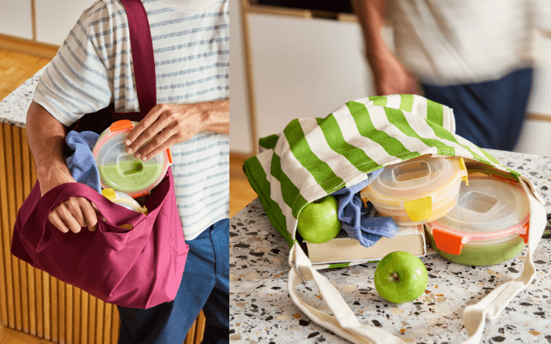 Bộ 8 Hộp Tròn & Vuông Joseph Joseph 1000013 nắp đậy