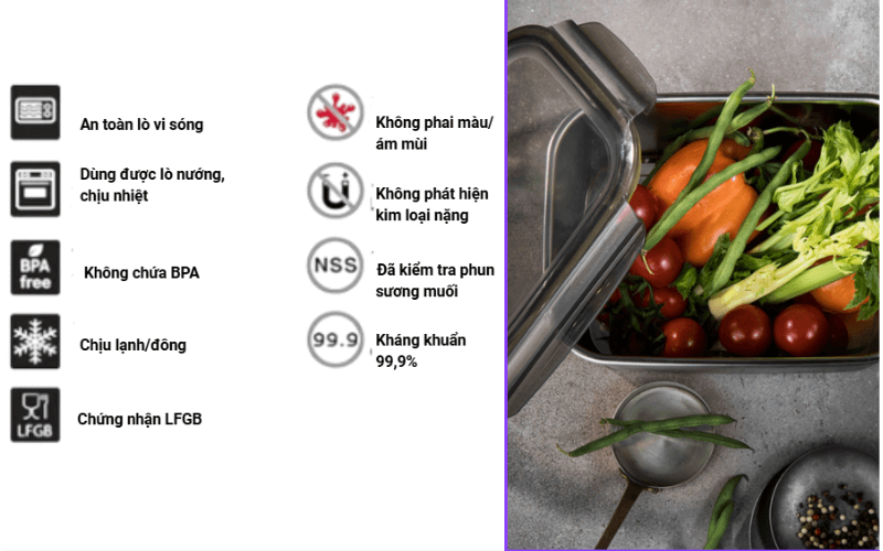 Hộp Inox Cao Cấp Cuitisan Signature nhiều dung tích