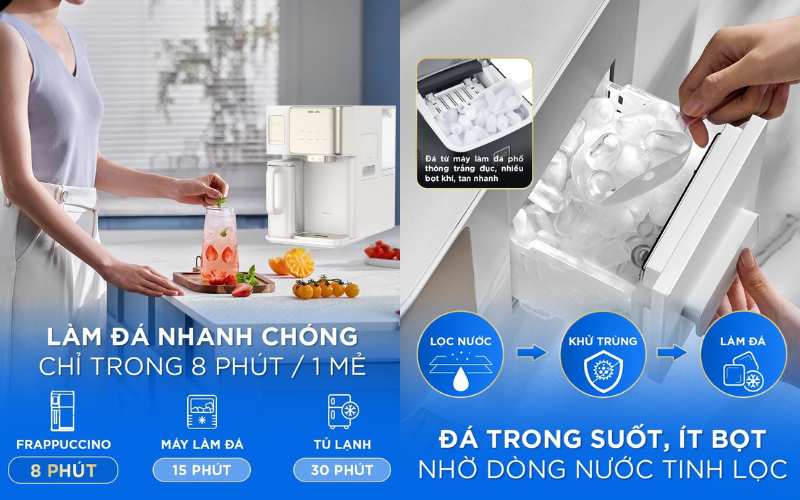Máy lọc nước RO 6in1 Philips ADD6922CG/97 để bàn màu trắng