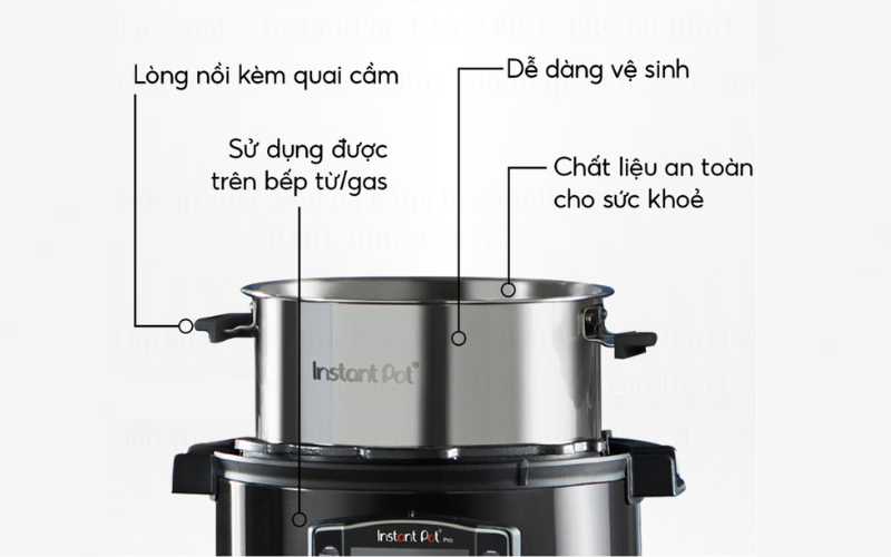 Nồi áp suất điện Instant Pot Pro 5,7 Lit 10in1