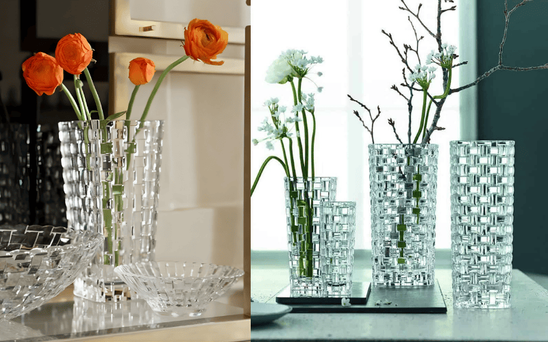 Ứng dụng bình hoa pha lê Nachtmann Bossa Nova