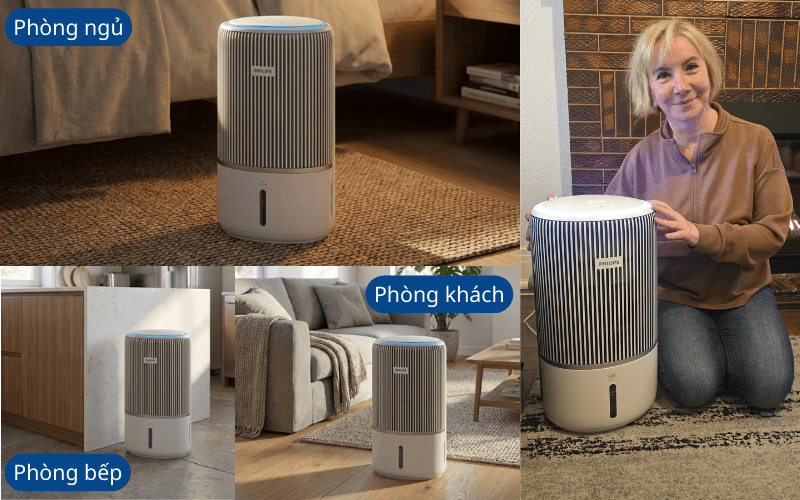 Máy lọc không khí và bù ẩm Philips AC3420/10