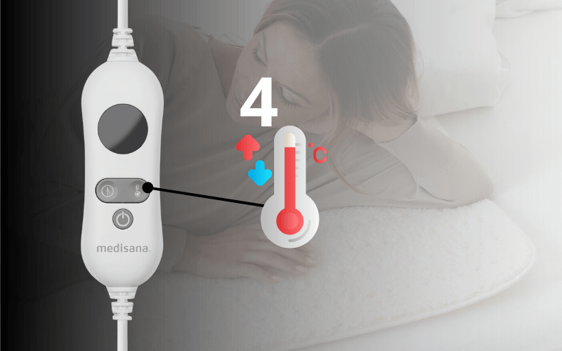 Mức nhiệt đệm điện Medisana HU672 màu trắng