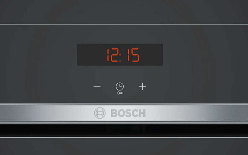 hẹn giờ và khóa an toàn của Lò nướng âm tủ BOSCH HBS534BB0B Serie 4