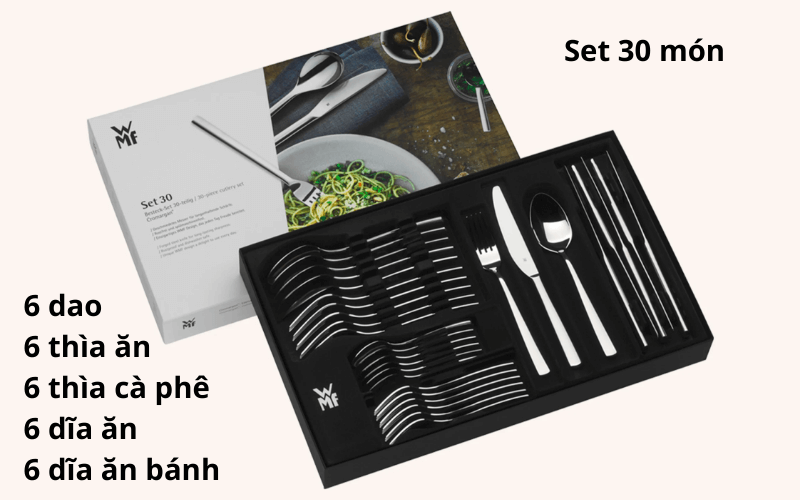 Bộ dao thìa dĩa WMF Palermo set 30 món