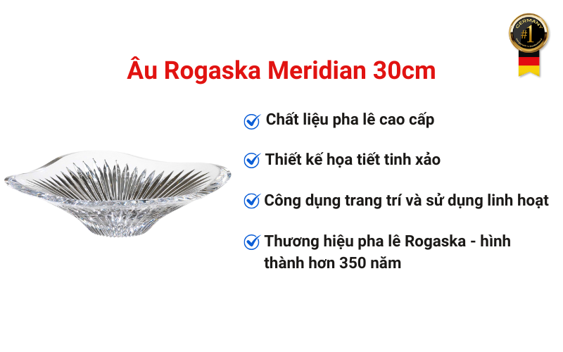Âu Rogaska Meridian 30cm