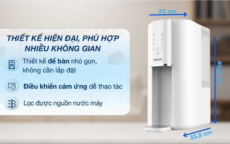 Máy lọc nước RO Philips ADD6901HWH01/74 màu trắng