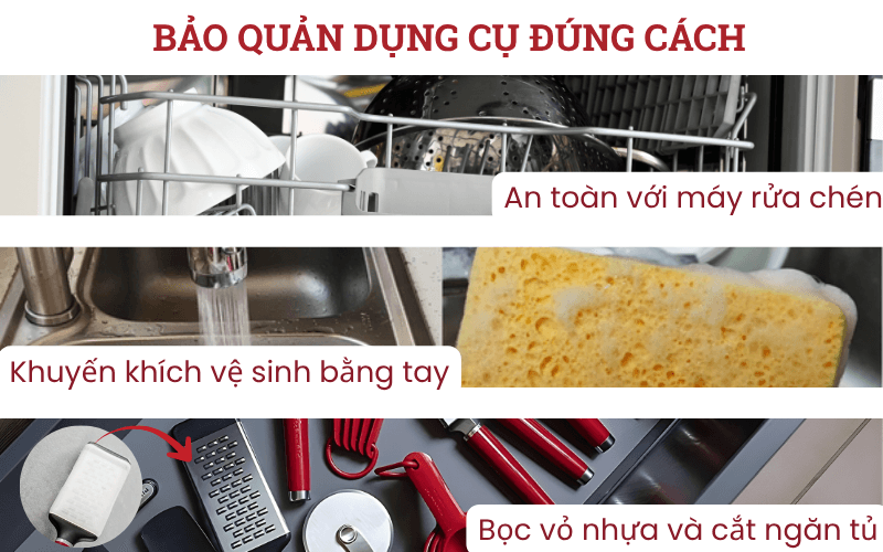 Các bảo quản dụng cụ bào KitchenAid Coreline KAG320