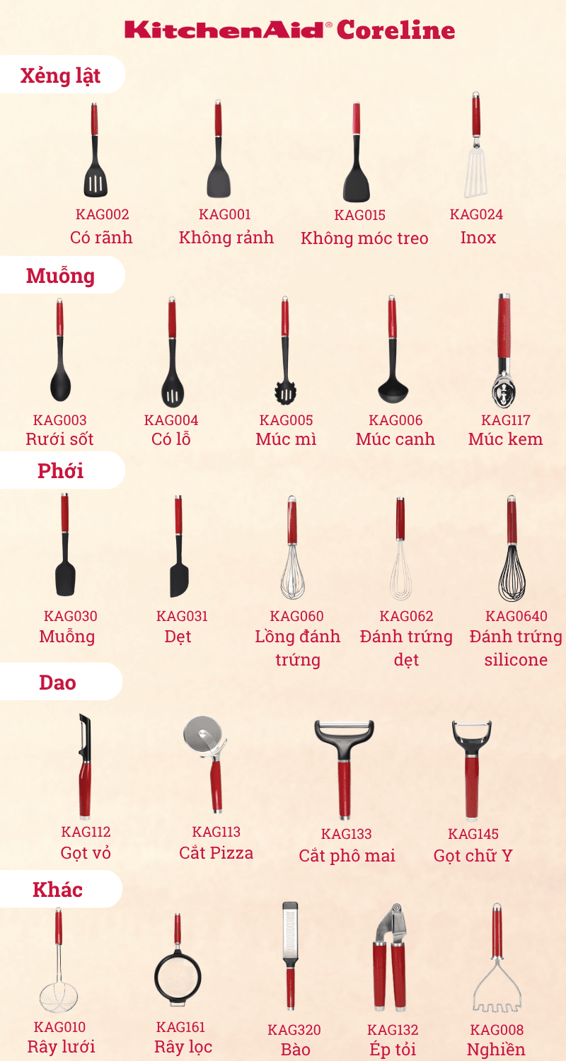 Bộ sưu tập KitchenAid Coreline