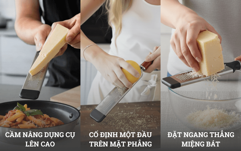 Các cách sử dụng dụng cụ bào KitchenAid Coreline KAG320