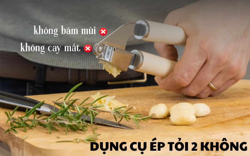 Dụng cụ ép tỏi KitchenAid Coreline KAG132 không gây cay mắt