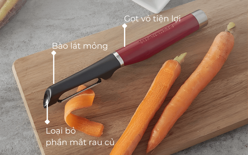 Công dụng dao gọt vỏ KitchenAid Coreline KAG112