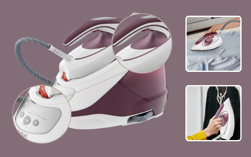 Bàn là hơi nước cao cấp Tefal SV9201 Express Protect màu đỏ