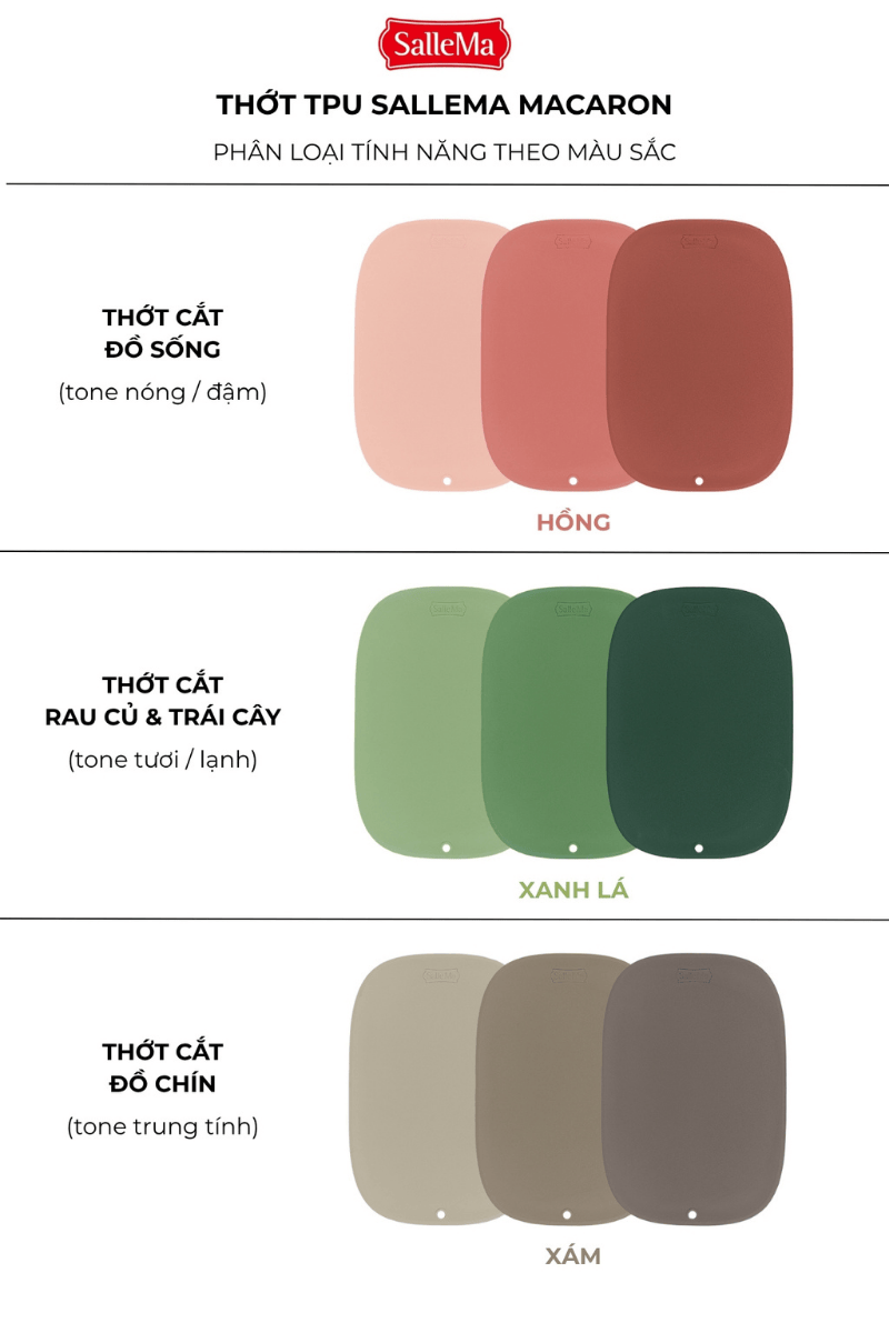 Thớt TPU SalleMa Macaron