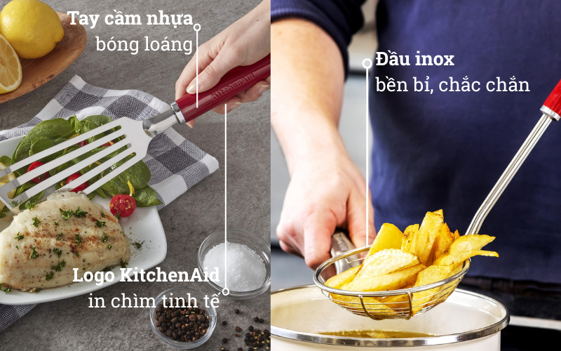 Chất liệu thép không gỉ của rây lưới KitchenAid Coreline KAG010