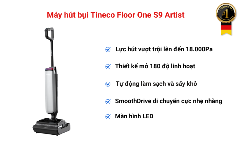 Máy hút bụi Tineco Floor One S9 Artist