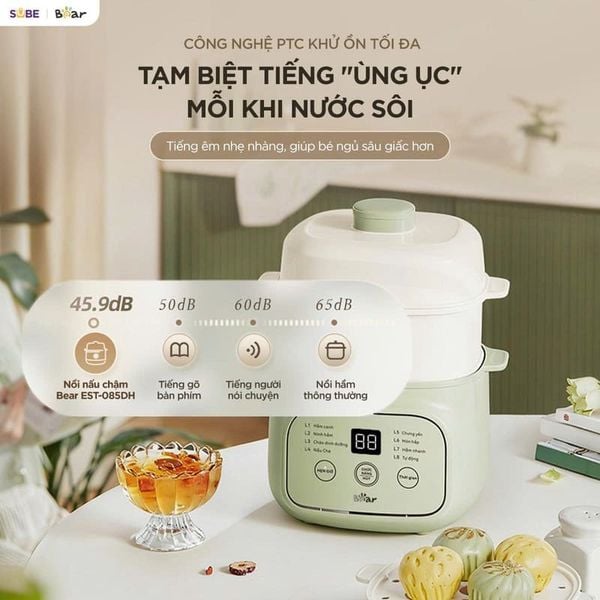 1. Công nghệ PTC khử ồn tối đa - Vận hành siêu êm ái