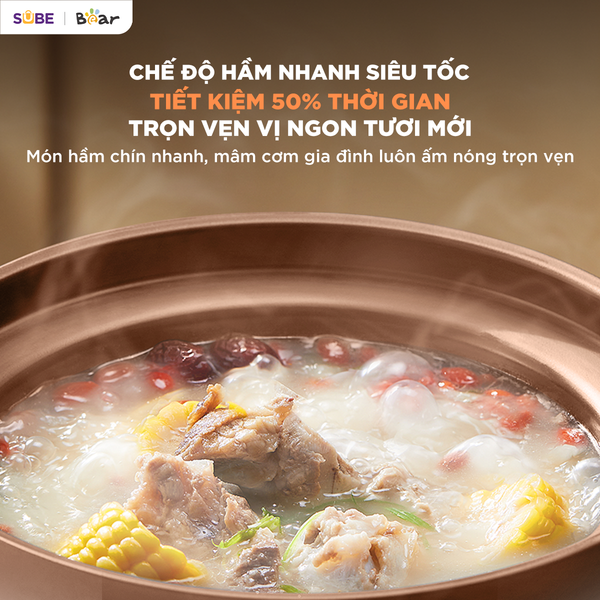 2. Công nghệ hầm nhanh siêu tốc - tiết kiệm đến 50% thời gian