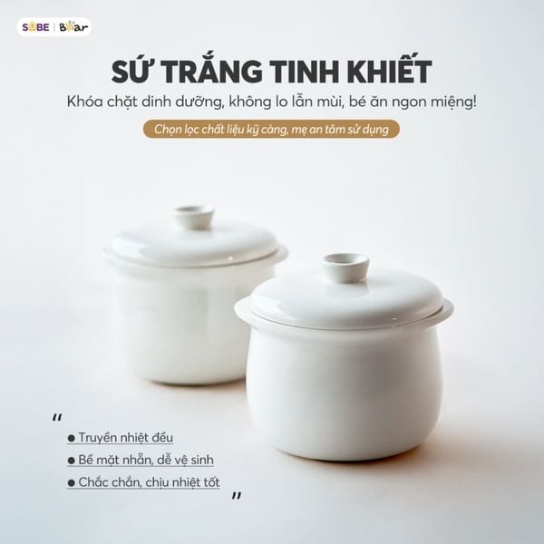 4. Thố sứ cao cấp an toàn tuyệt đối