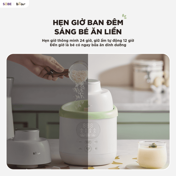 7. Nấu - xay - vệ sinh tự động chỉ với một nút bấm.