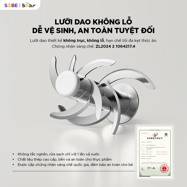 Lưỡi dao 8 cánh - Xay nhanh và đều