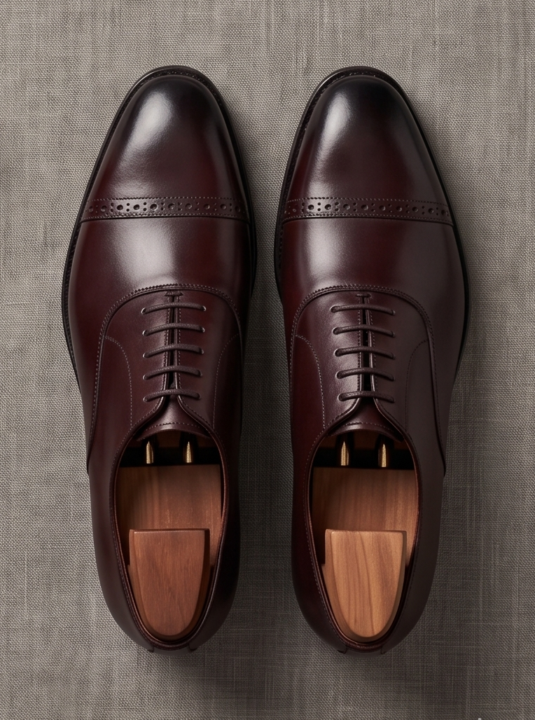 THE ALDWYCH BURGUNDY SEMI-BROGUE