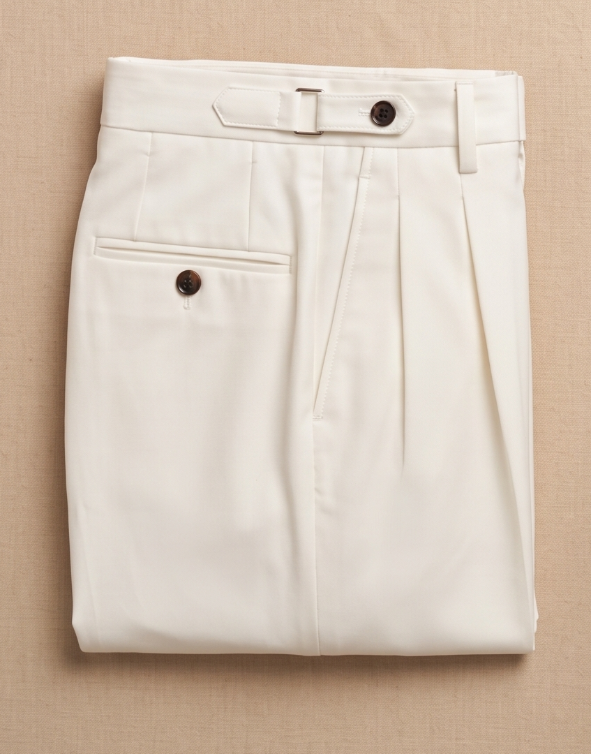 THE BELGRAVIA PLEATED TROUSER