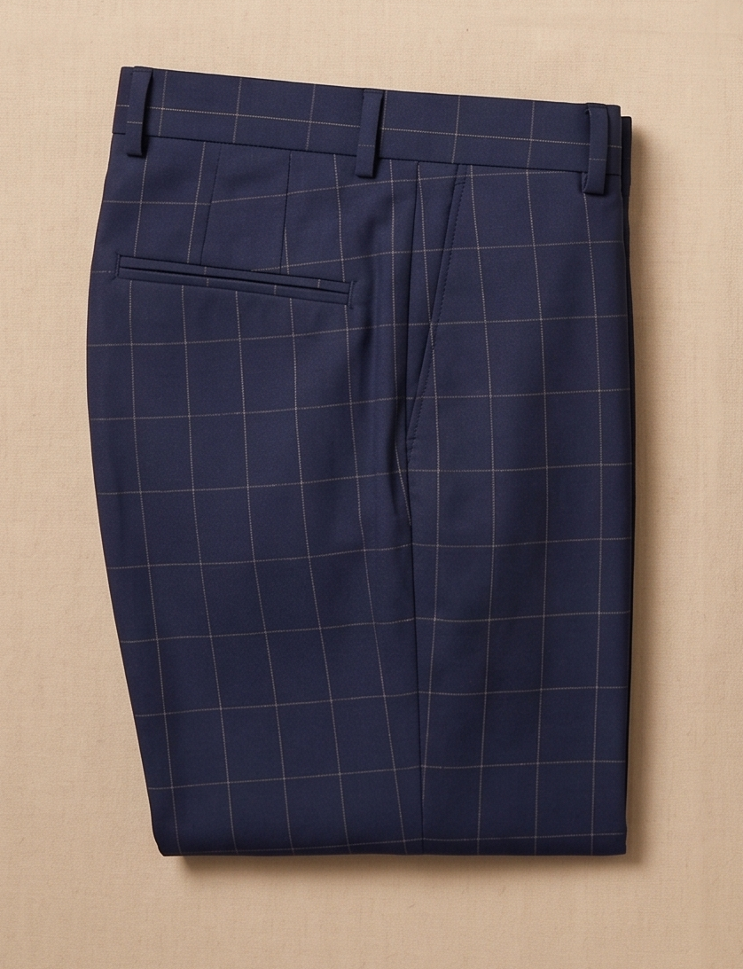THE ASCOT WINDOWPANE TROUSER