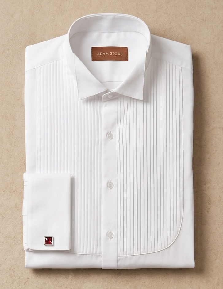 PLEATED BIB TUXEDO SHIRT