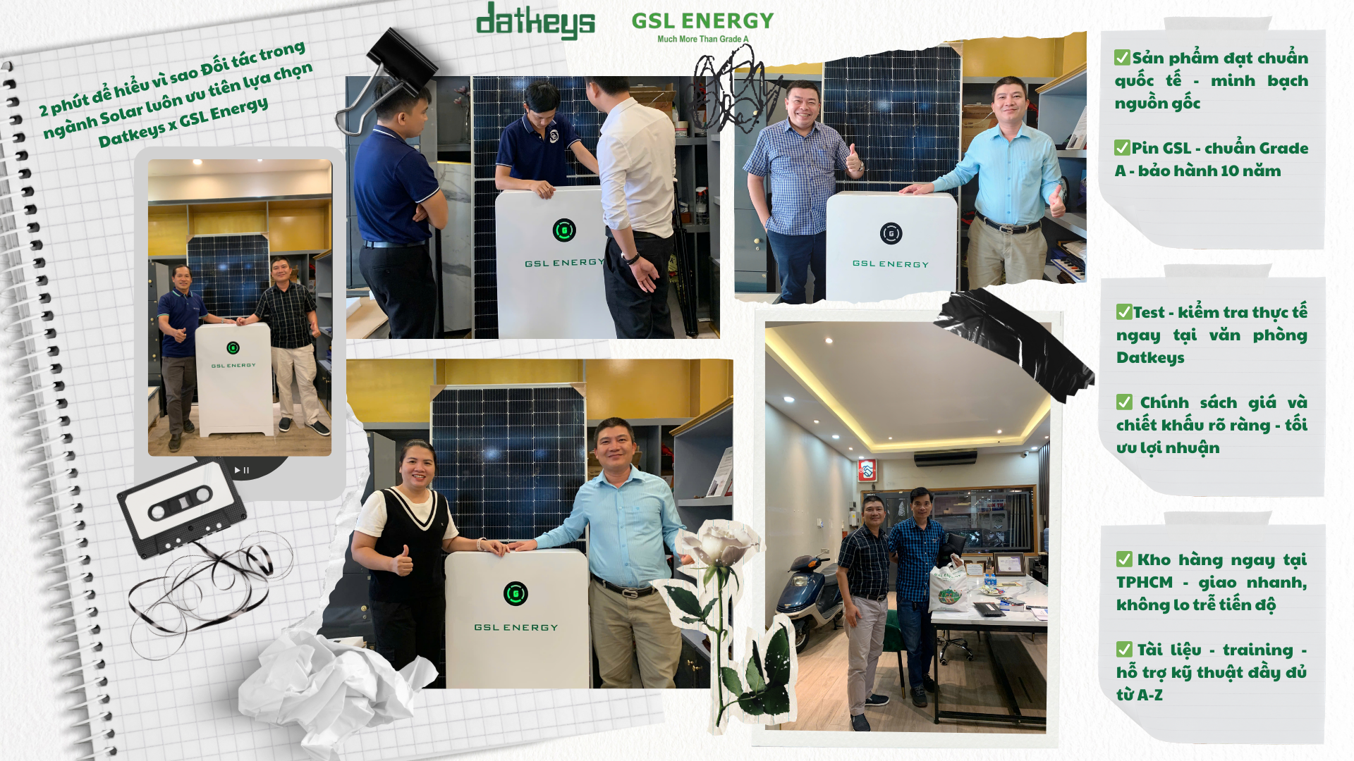Pin lưu trữ GSL tại Việt Nam: Dấu ấn các dự án thực tế từ hệ sinh thái Datkeys