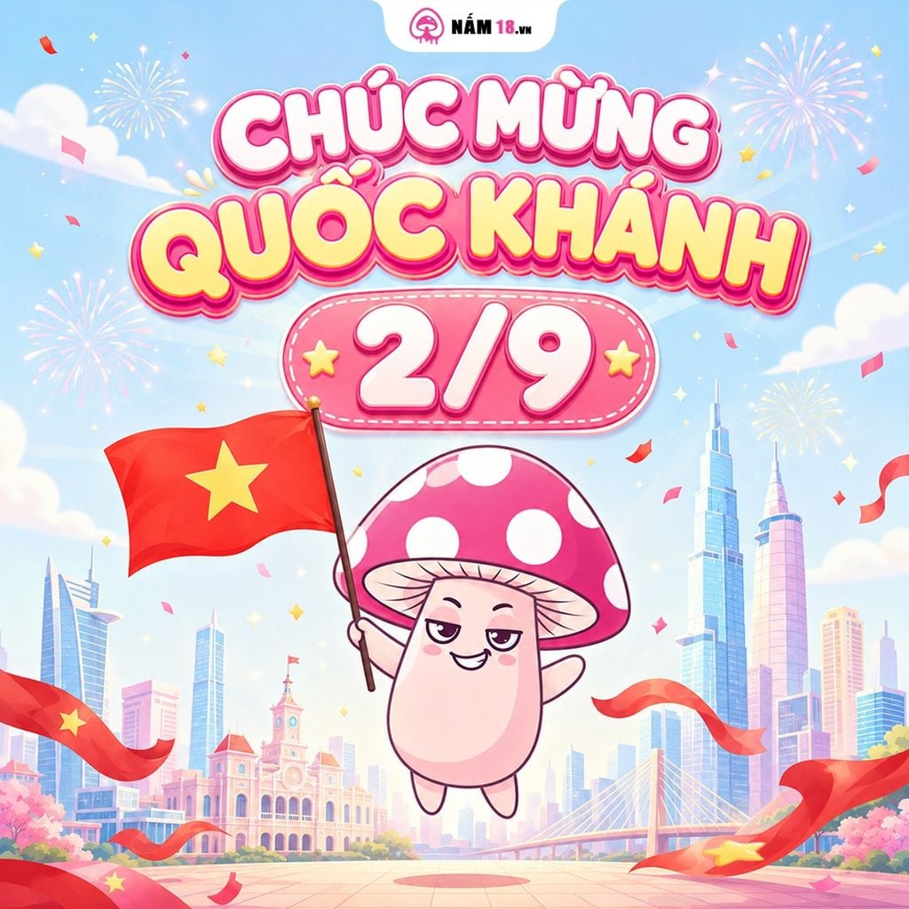 Hòa Chung Không Khí Lễ Quốc Khánh 2/9: Nấm 18 Chúc Mừng Ngày Tết Độc Lập!