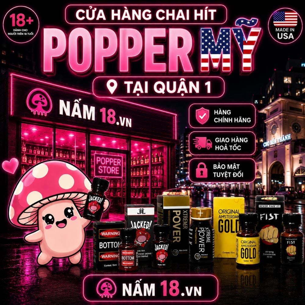 Chai hít Popper Mỹ chính hãng tại Quận 1