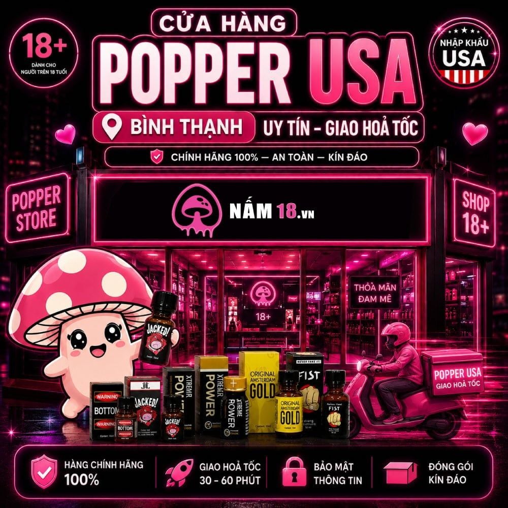 Cửa Hàng chai hít Popper USA Bình Thạnh uy tín giao hoả tốc