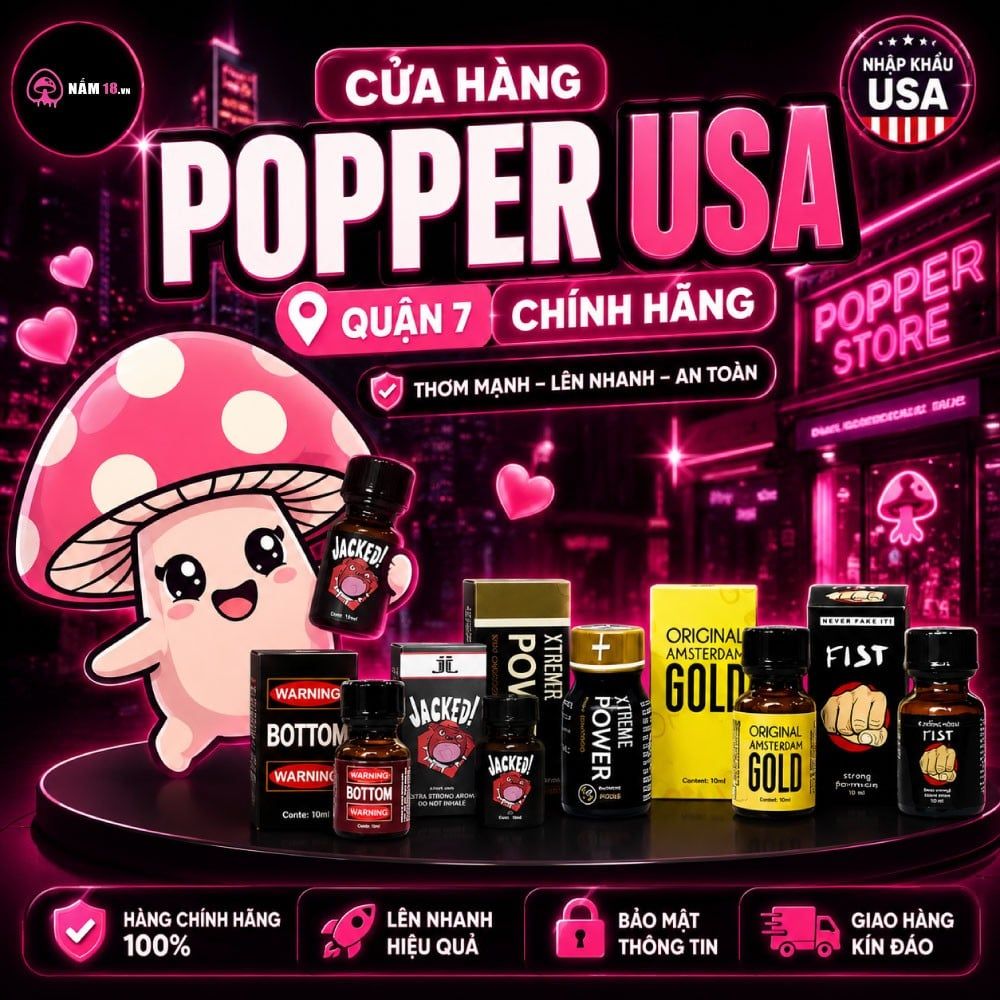Cửa hàng chai hít Popper USA Quận 7 chính hãng